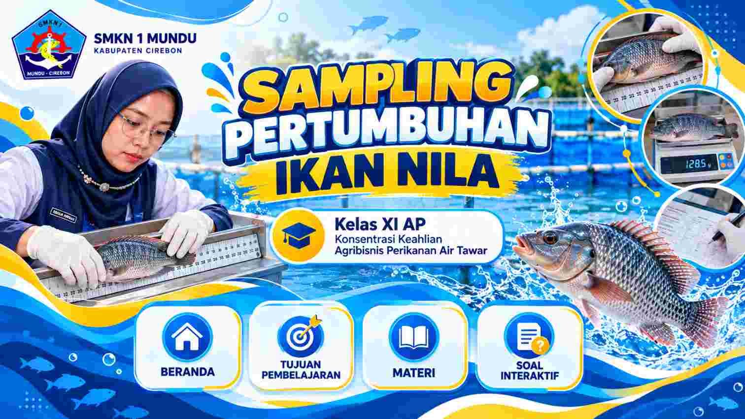 SAMPLING PERTUMBUHAN IKAN NILA