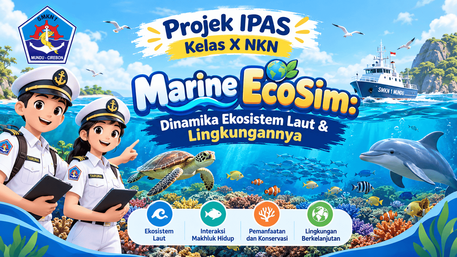 Marine EcoSim: Dinamika Ekosistem Laut & Lingkungannya