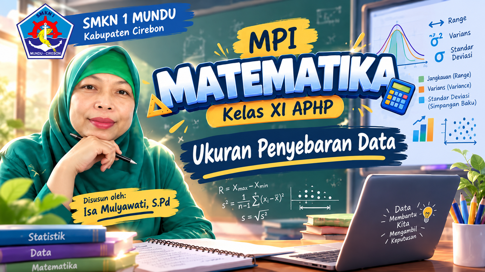 Media pembelajaran Ukuran penyebaran data