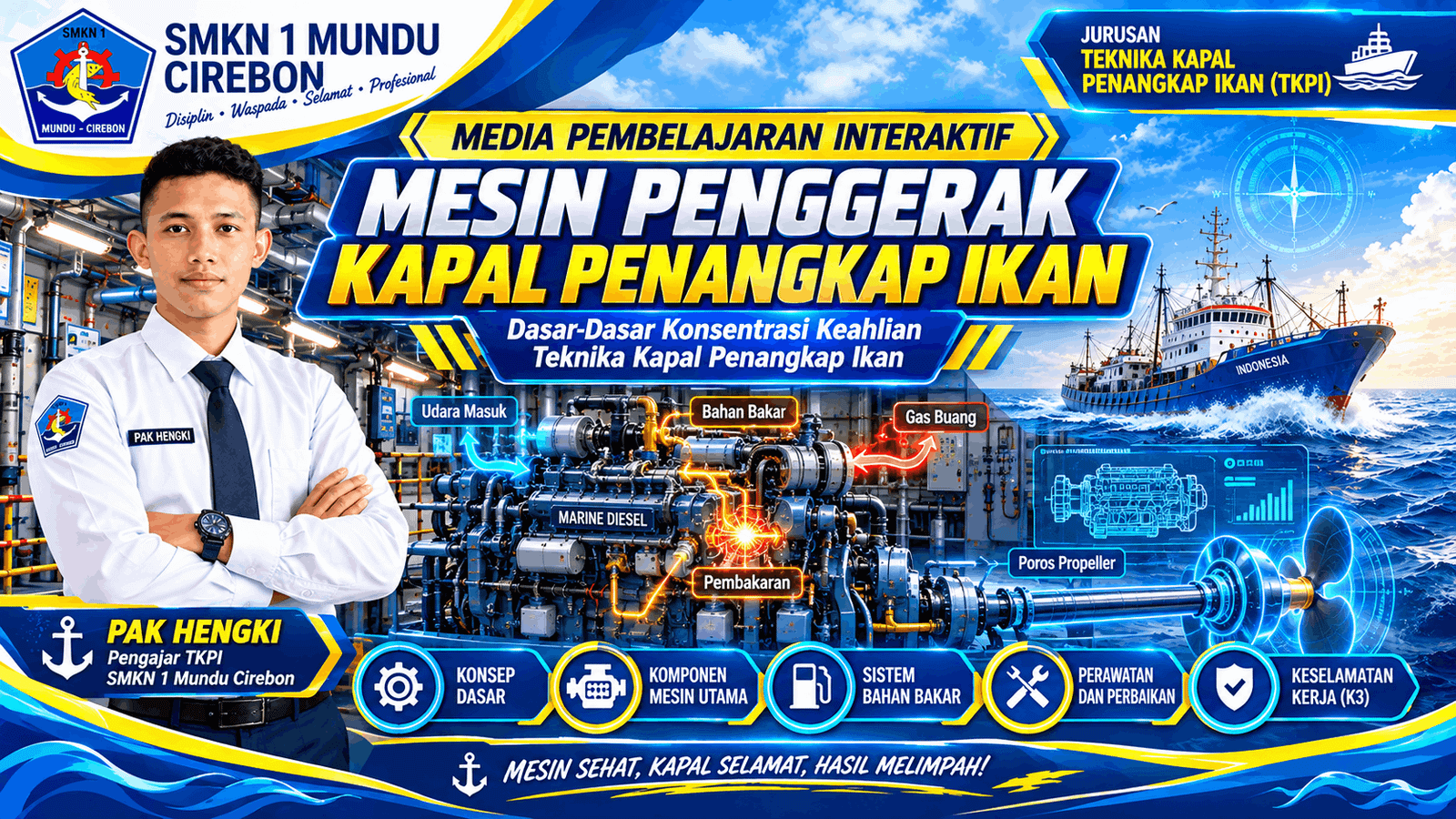 Simulasi Mesin Kapal Penangkap Ikan